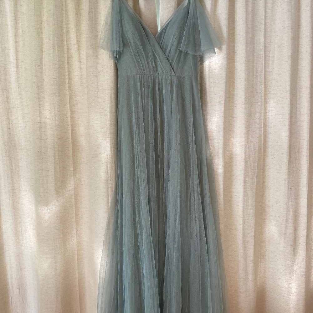 Jenny Yoo Collection Aeryn Dress Sea Glass Size 8